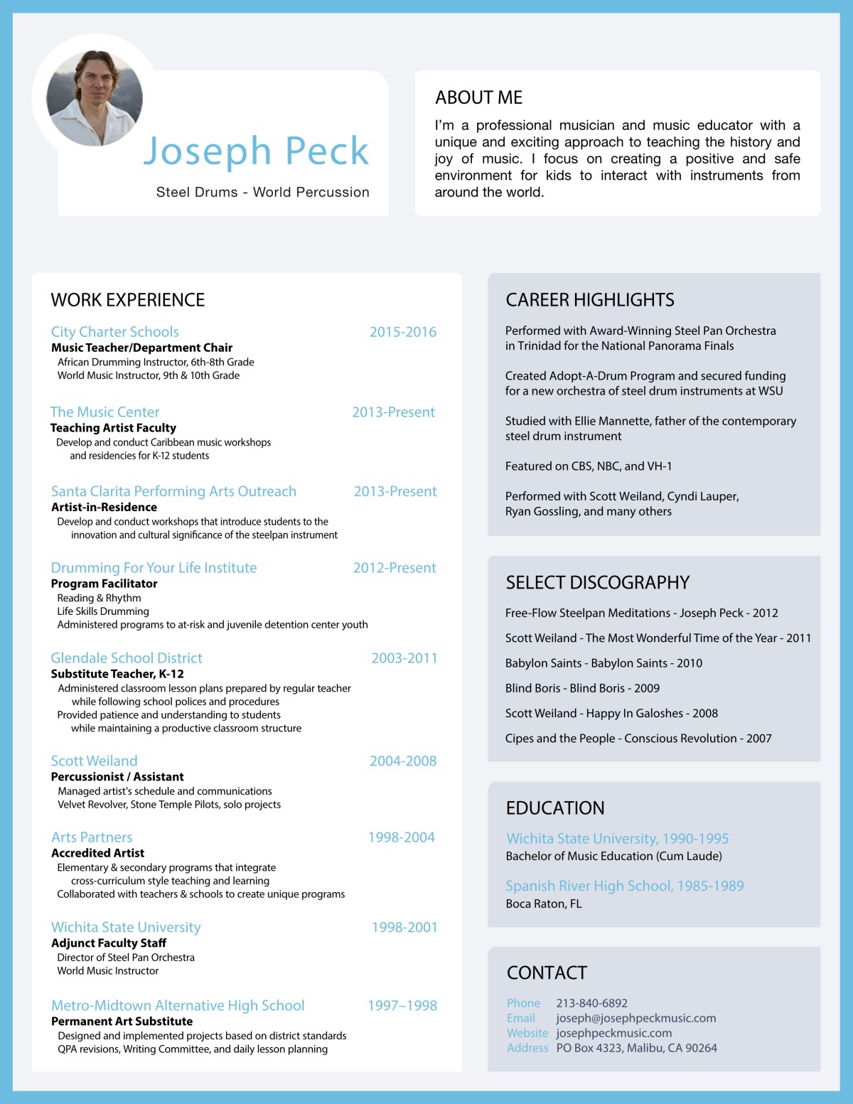 Joseph Peck Resume